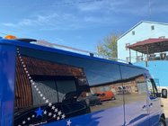 Mercedes Sprinter W901/902/903/904/905 1995–2006 Roof Rails DD (2 pcs, Aluminum) 265 cm, Chrome, Plastic Foot photo 1