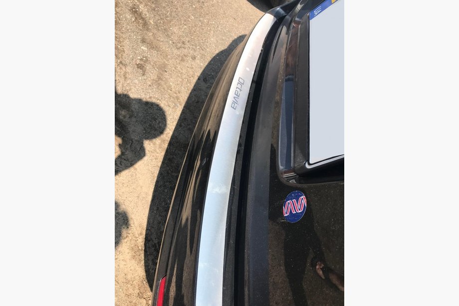 Skoda Octavia II A5 2010-2013 Rear bumper protector Nataniko (stainless steel) Wagon Image