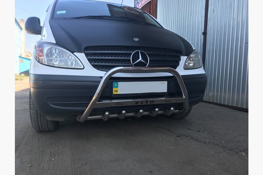 Mercedes Vito W639 2004-2014 Bull Bar 60mm Stainless Steel Image