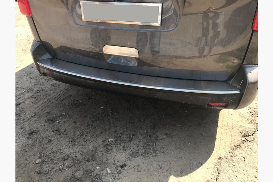 Toyota Proace 2016- Rear Bumper Protector OmsaLine Stainless Steel Image