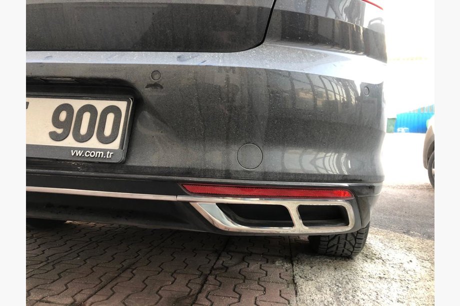 Volkswagen Passat B8 2015-2023 Exhaust tips Carmos SD/SW (2019+, 3 pcs, stainless steel) Image