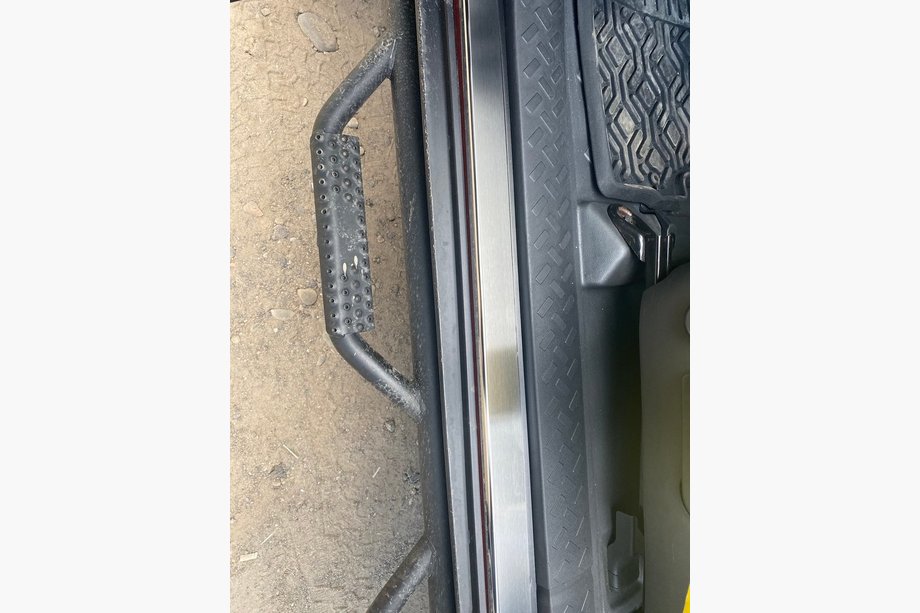 Toyota FJ Cruiser 2006-2022 Natanika Premium Stainless Steel Door Sill Protectors (2 pcs) Image