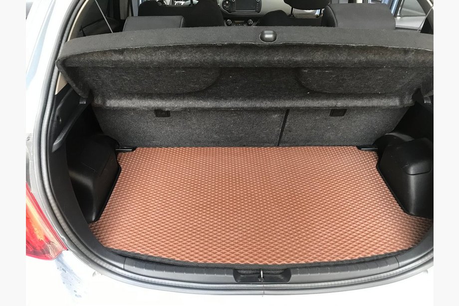 Toyota Yaris 2010-2020 Trunk mat (EVA, brick) Image