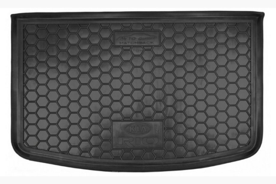 Kia Rio 2012-2017 Trunk Mat HB 2015+ TOP with Organizer (Autogumm, Rubber) Image
