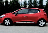 Renault Clio IV 2012-2019 Door Mouldings with Recess (4 pcs, Stainless Steel) photo 1