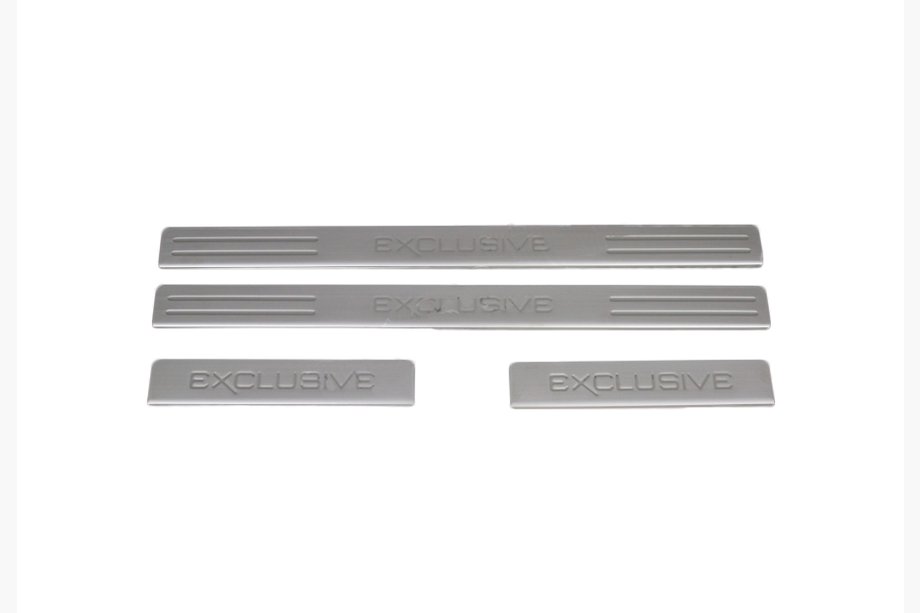 Hyundai Accent 2011-2017 Door Sill Protectors OmsaLine Exclusive (4 pcs, stainless steel) Image