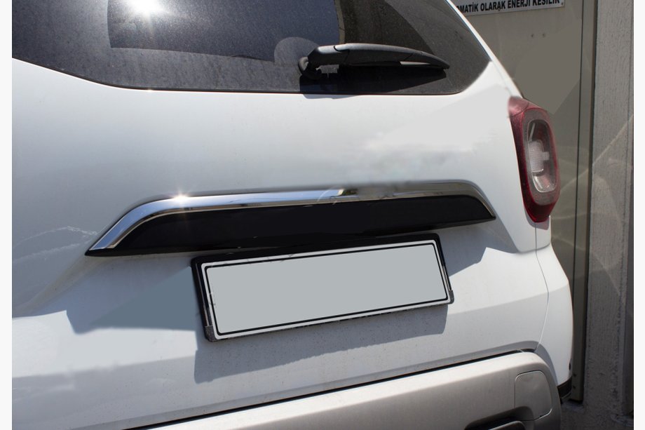Renault Duster 2018-2024 Chrome trim above license plate (stainless steel) Image