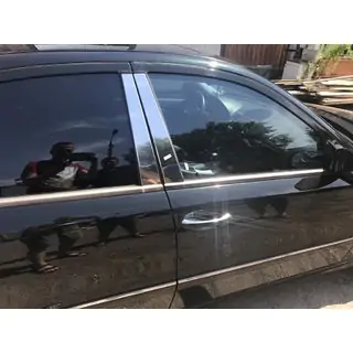 Stainless Steel Door Pillar Trim (6 pcs) Mercedes E-class W211 2002-2009 photo 1