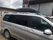 Mercedes Vito/V-class W447 2014- Roof Rails Chrome CAN Original Design (Metal Feet) Medium Wheelbase (LONG) photo 1