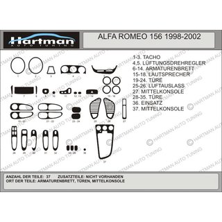 Dashboard Trim Covers (Hartman)