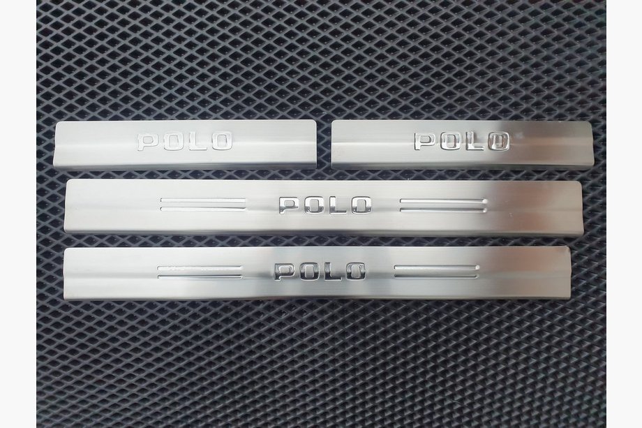 Volkswagen Polo 1994-2001 Carmos Door Sill Protectors (4 pcs, Stainless Steel) Image