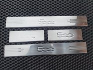Fiat 500/500L 2013-2022 Door Sill Protectors 500L (Carmos, 4 pcs, Stainless Steel) photo 2