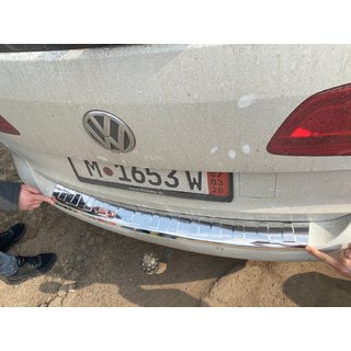 Rear Bumper Protector Carmos Stainless Steel photo 1