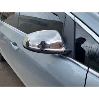 Mirror Covers (2 pcs, Stainless Steel) Opel Astra J 2009-2015 photo 2