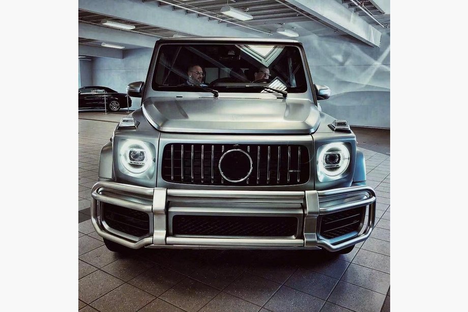 Mercedes G class W463 1990-2018 Front bull bar for facelift 2018+ Image
