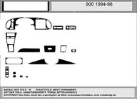 Saab 900 1994-1998 Sale! Dashboard Trim (Carbon Look) photo 1