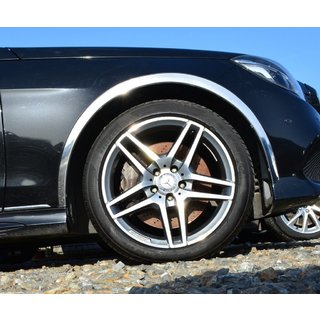Fender flares (4 pcs, stainless steel) Mercedes E-сlass W212 2009-2016 photo 1
