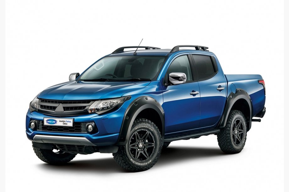 Mitsubishi L200 2015-2024 Roof Rails OmsaLine Sport (2 pcs, black) Image