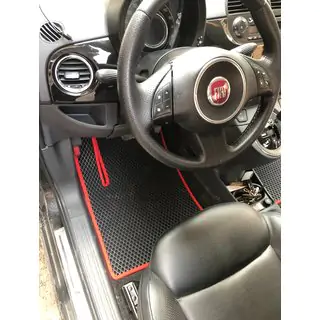 EVA floor mats (for 500, black)