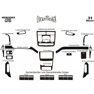 Dashboard Trim Meric (Front Section + Interior Inserts) photo 4