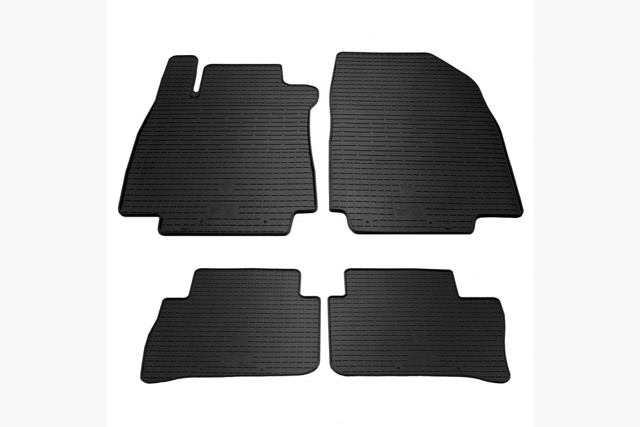 Nissan Tiida 2011-2014 Rubber Floor Mats (4 pcs, Stingray Premium) Image