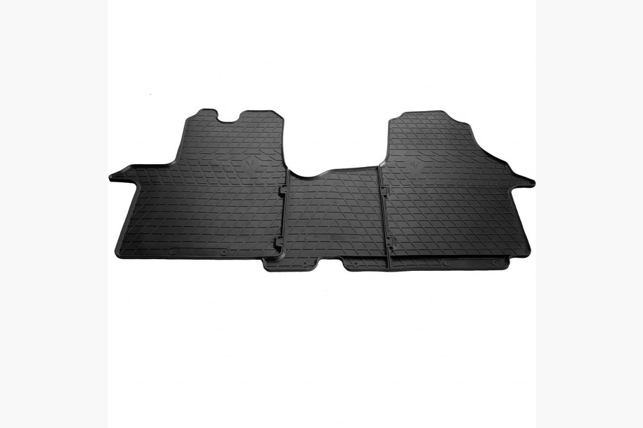 Renault Trafic 2015- Rubber Floor Mats (3 pcs, Stingray) Premium - odorless rubber Image