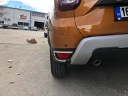 Dacia Duster 2018-2024 Rear reflector covers 2 pcs, stainless steel Carmos - Turkish Stainless Steel photo 1