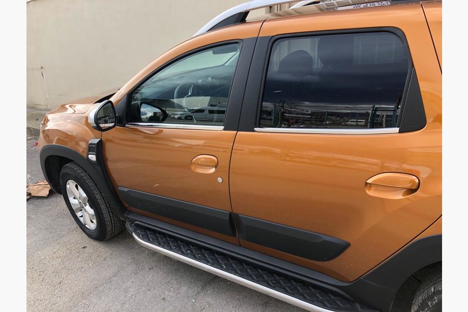 Renault Duster 2018-2024 Window Lower Trim Stainless Steel (4 pcs) Carmos - Turkish Stainless Steel Image
