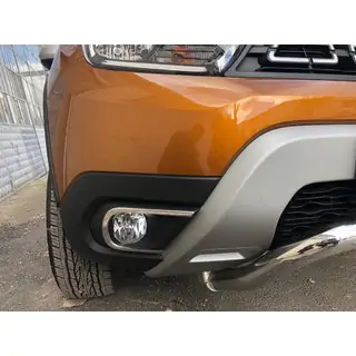 Fog light covers (2 pcs, stainless steel)
