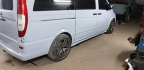 Mercedes Vito W639 2004-2014 Side Skirts Exclusive (2 pcs, primed) photo 1