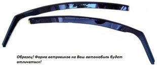 Renault Kangoo 1998-2008 In-channel window deflectors (2 pcs, TeamRacing) photo 1