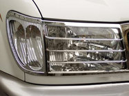 Toyota Land Cruiser 100 1998-2007 Headlight Covers V2 (2 pcs, plastic) photo 1