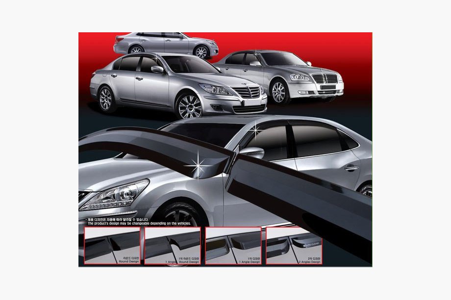 Daewoo Lanos 1998-2017 Window Deflectors (4 pcs, AT Clover) Image