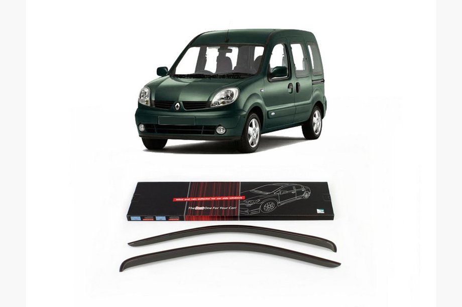 Renault Kangoo 1998-2008 Window Deflectors 8 cm (2 pcs, Sunplex) Image