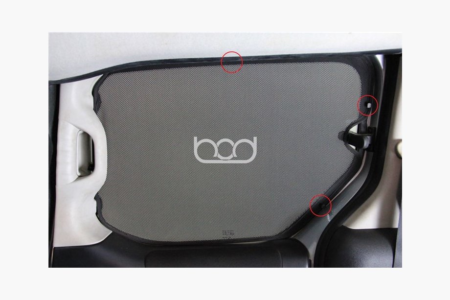 Citroen Berlingo 1996-2008 Sunshade Curtains (5 pcs, insert type) Image