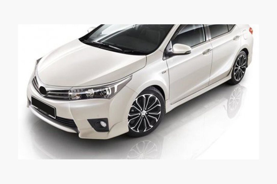 Toyota Corolla 2013-2019 Front and rear bumper corners (primed for painting) Image