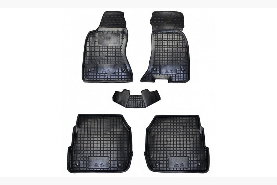 Audi A6 C5 1997-2001 Rubber floor mats with edge (Autogumm) Image