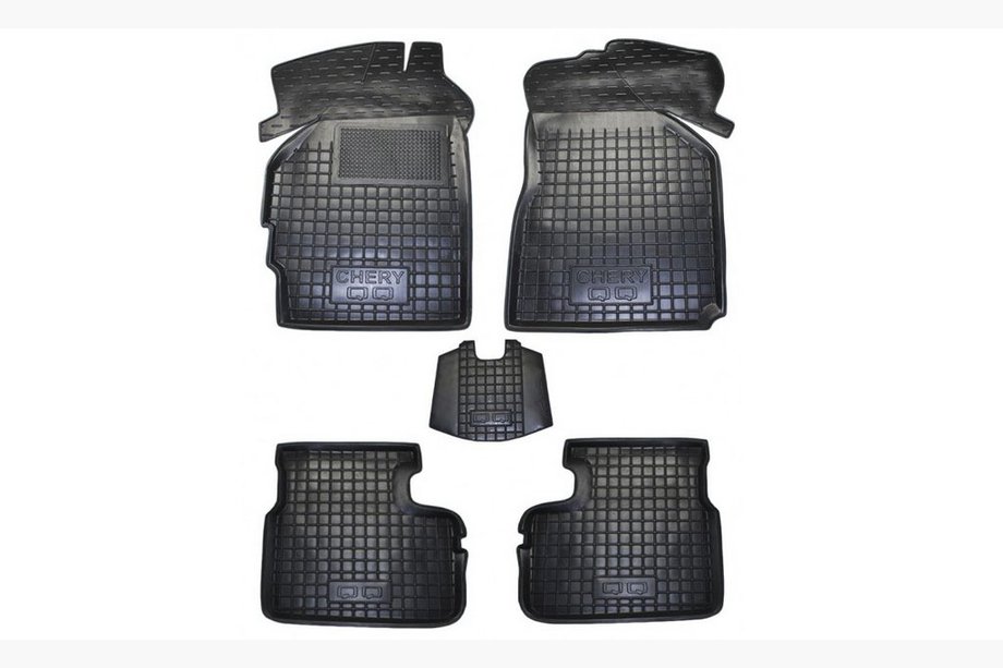 Chery QQ 2003-2022 Rubber floor mats with edge (Autogumm) Image