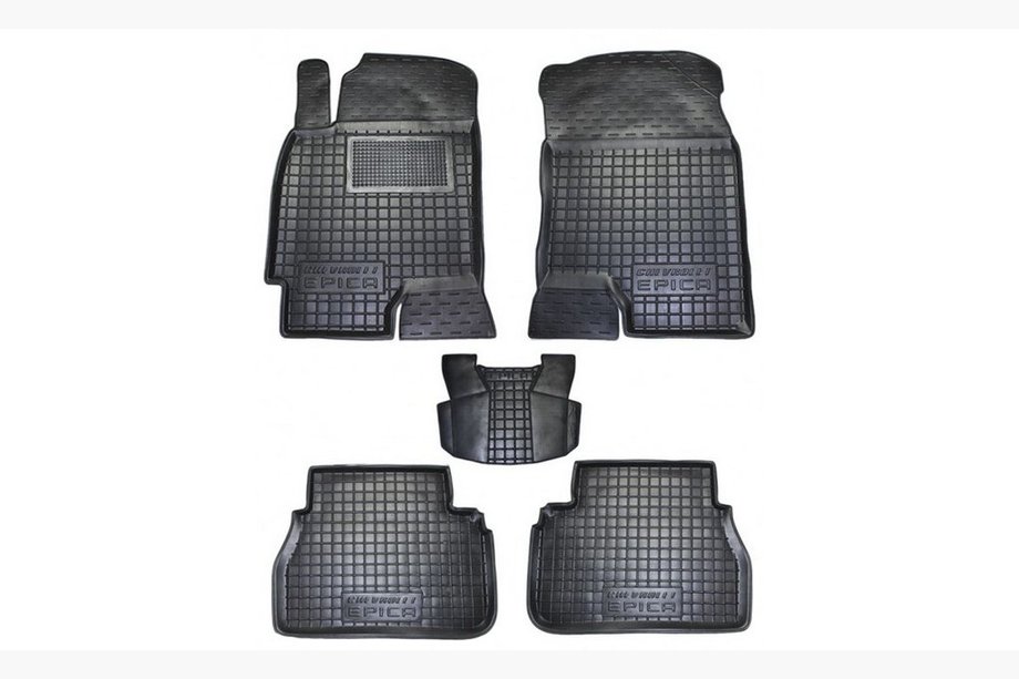 Chevrolet Evanda 2000-2006 Rubber floor mats with edge (Autogumm) Image