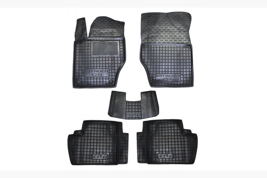 Citroen C-4 2010-2018 Rubber floor mats with edge (Autogumm) Image