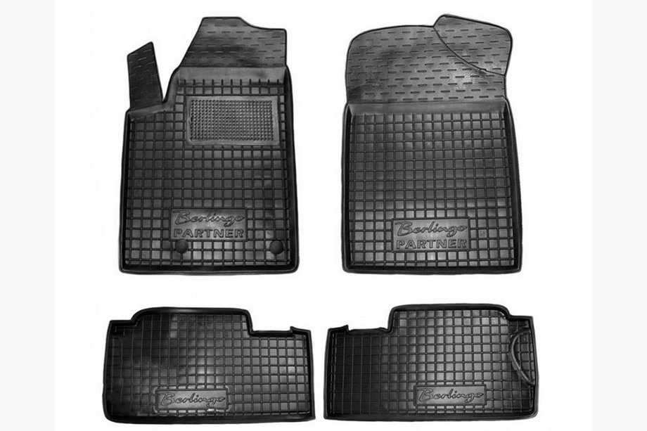 Citroen Berlingo 1996-2008 Rubber floor mats with edge (Autogumm) Image