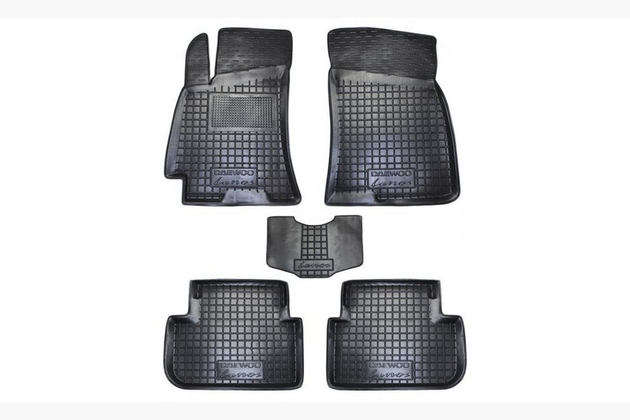 Daewoo Lanos 1998-2017 Rubber floor mats with edge (Autogumm) Image