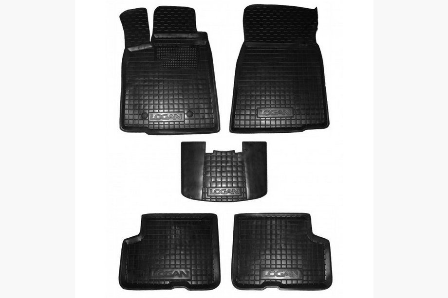 Renault Logan MCV 2005-2013 Rubber floor mats with edge (Autogumm) Image