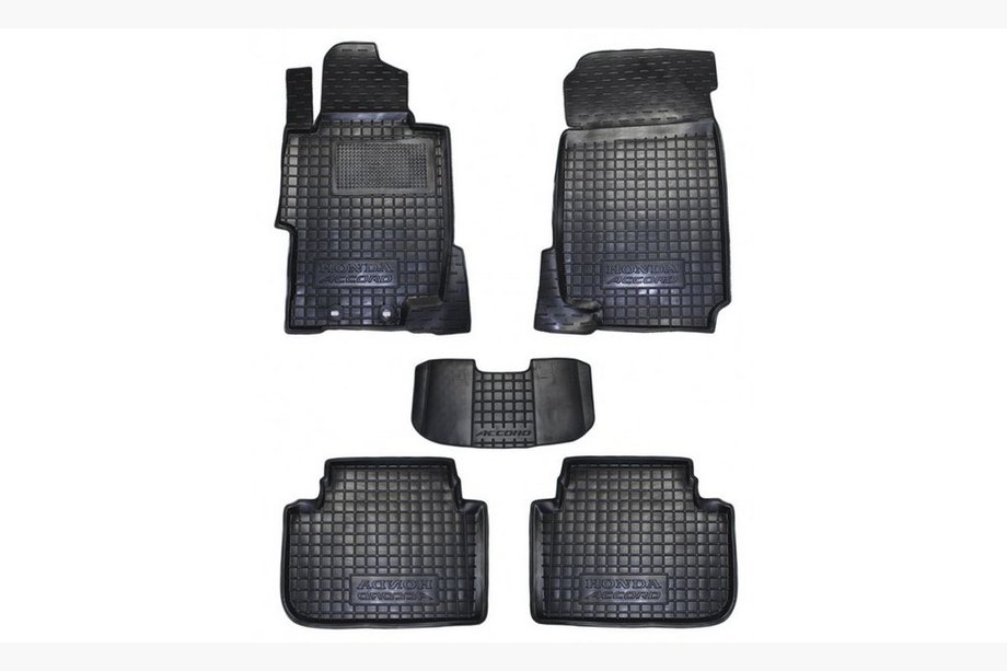 Honda Accord VII 2002-2007 Rubber floor mats with edge (Autogumm) Image