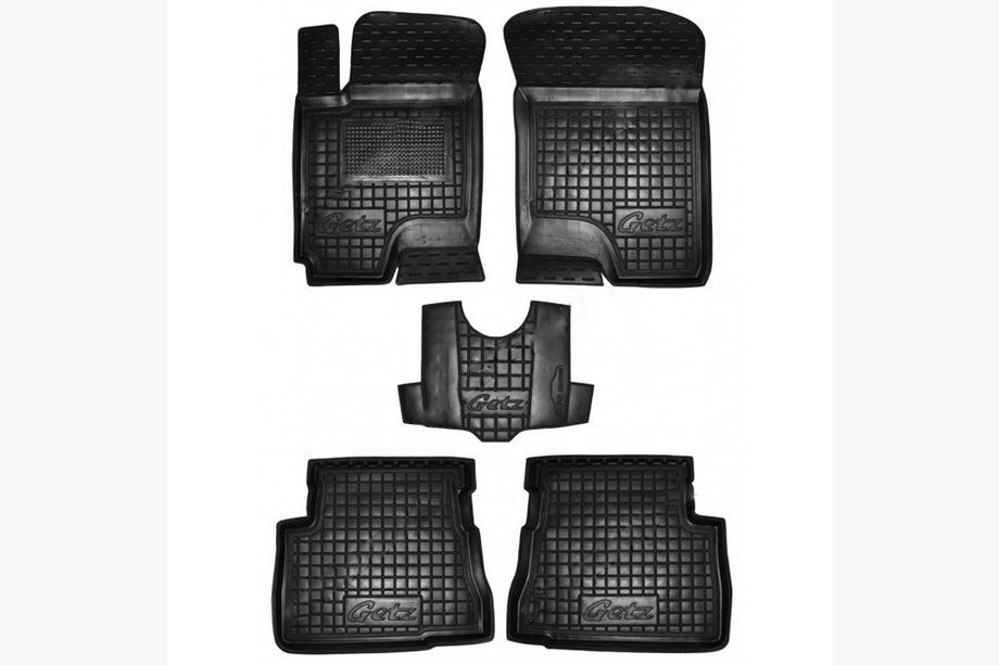 Hyundai Getz 2002- Rubber floor mats with edge (Autogumm) Image