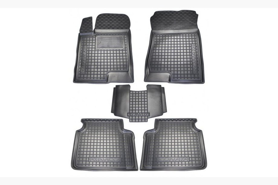 Hyundai Sonata NF 2004-2009 Rubber floor mats with edge (Autogumm) Image