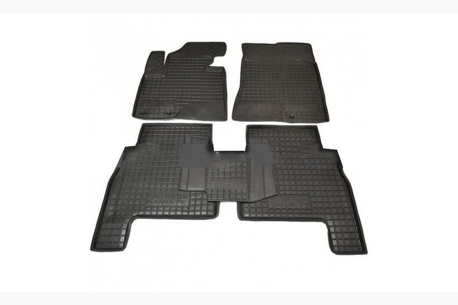 Hyundai Santa Fe 2 2006-2012 Rubber floor mats with edge 2006-2010 (Autogumm) Image
