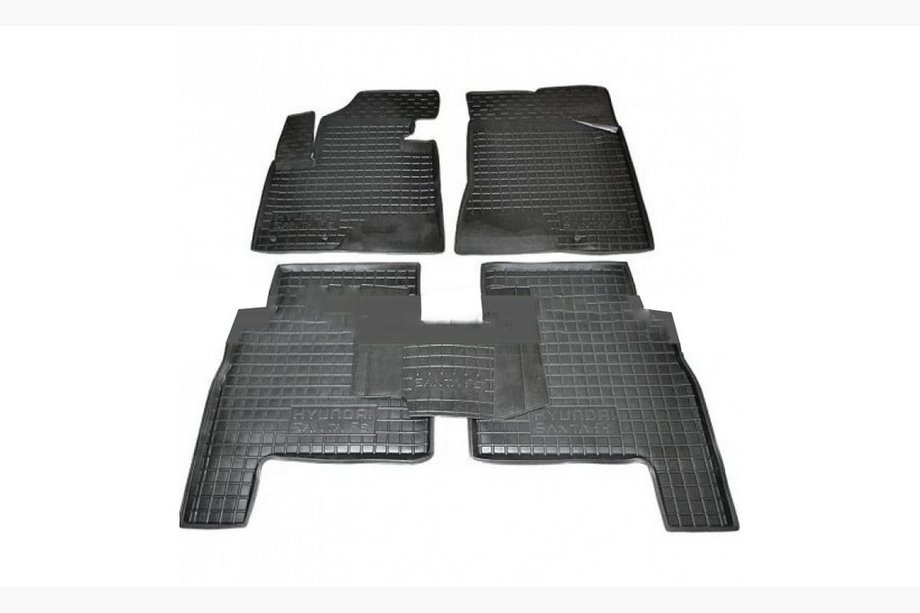 Hyundai Santa Fe 3 2012-2018 Rubber floor mats with edge 5 seats (Autogumm) Image