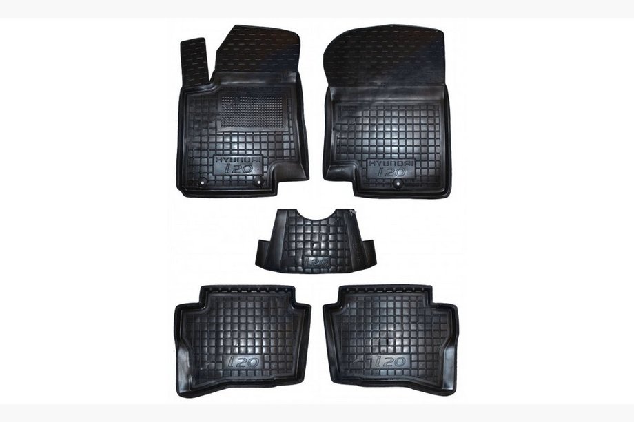 Hyundai I-20 2014-2020 Rubber floor mats with edge 2016+ (Autogumm) Image