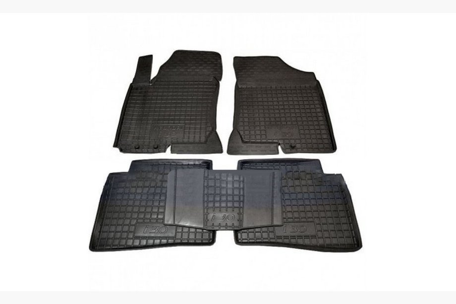 Hyundai I-30 2012-2017 Rubber floor mats with edge (Autogumm) Image